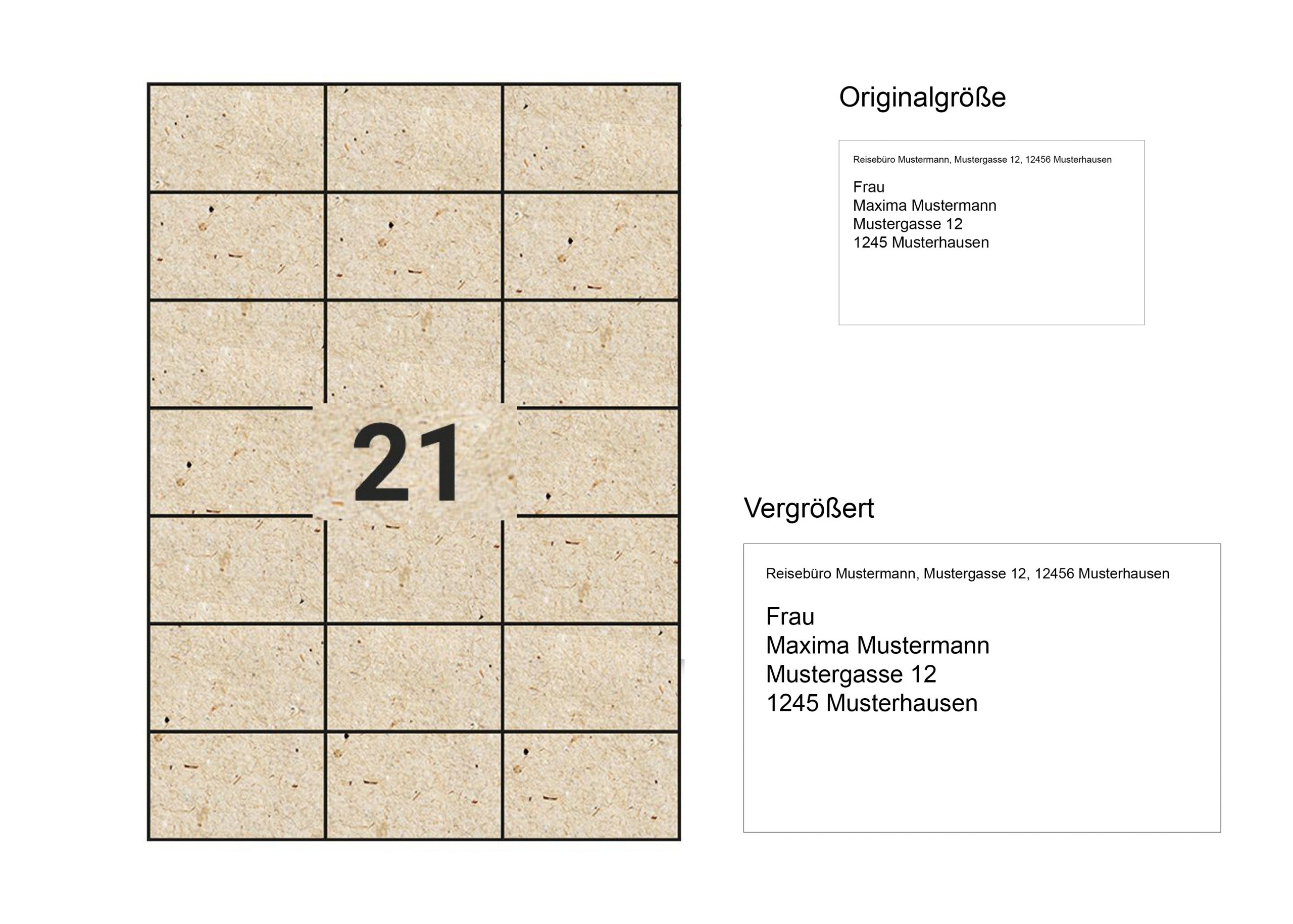 EtikettGrasfaser Etiketten aus Graspapier – Bild 1