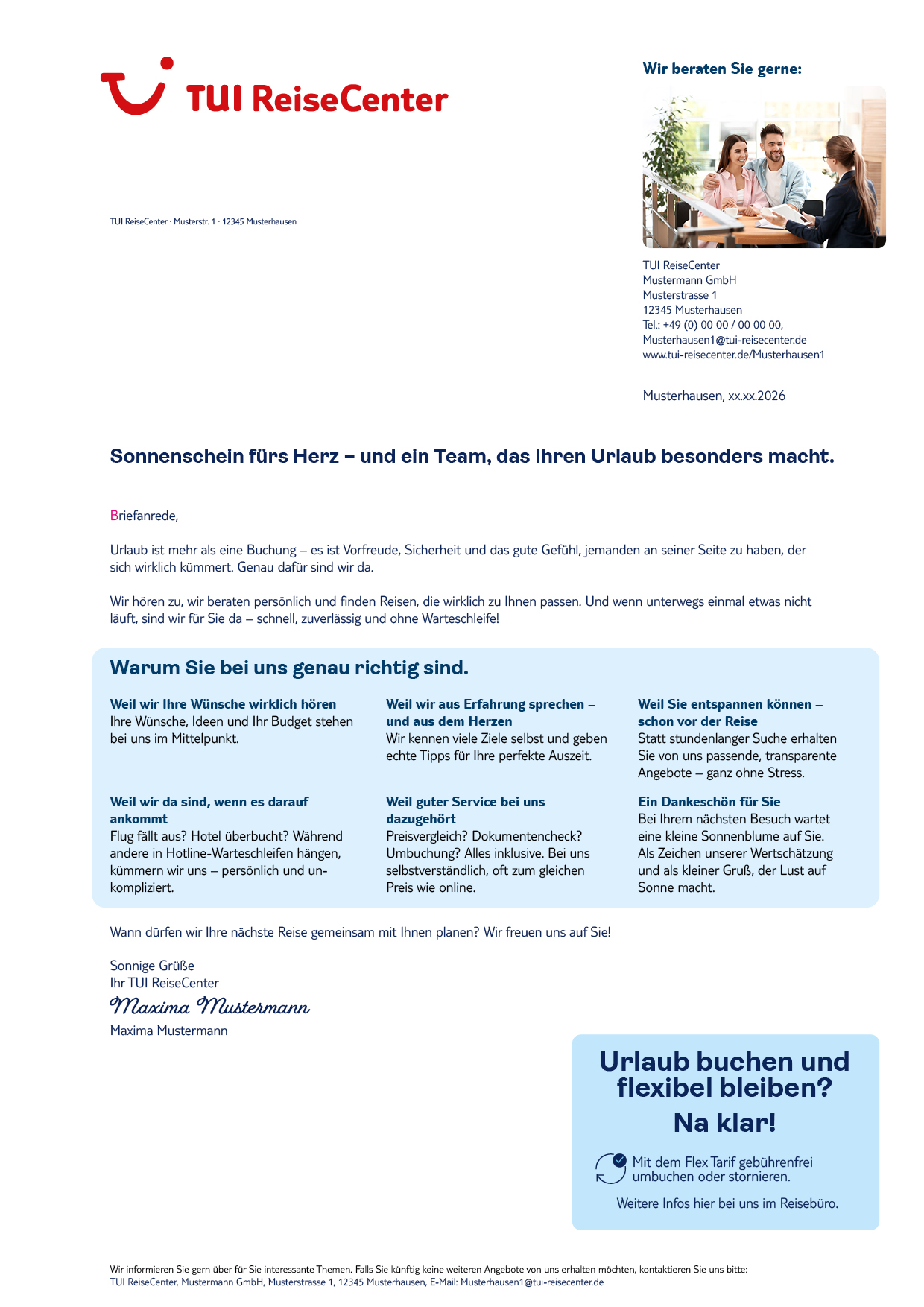 TRCBBVorlage Sonnenblumenmailing – Bild 1
